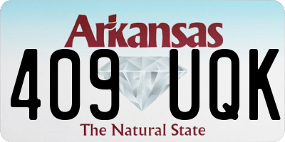 AR license plate 409UQK