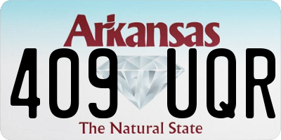 AR license plate 409UQR