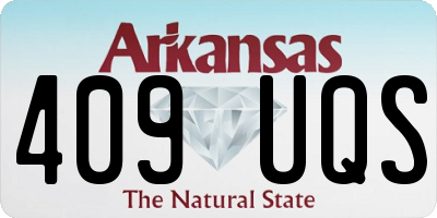 AR license plate 409UQS