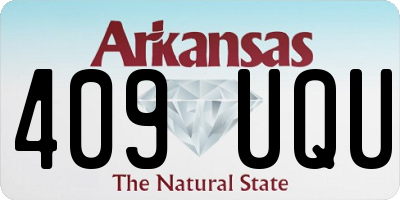 AR license plate 409UQU