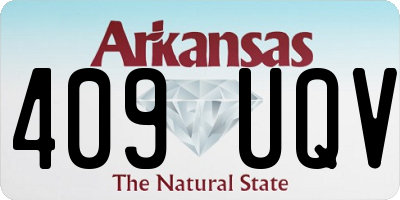AR license plate 409UQV