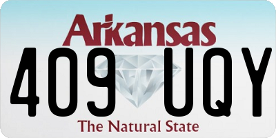 AR license plate 409UQY