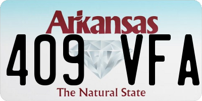 AR license plate 409VFA