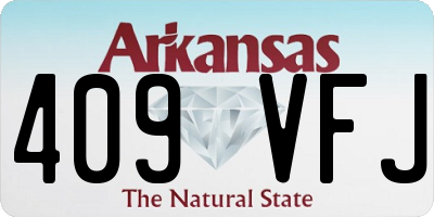 AR license plate 409VFJ