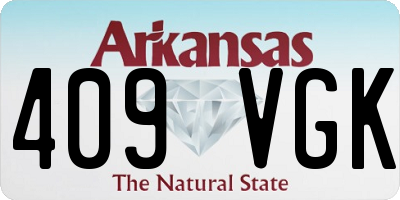AR license plate 409VGK