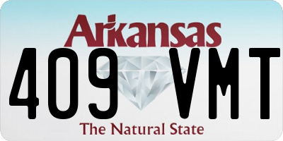 AR license plate 409VMT
