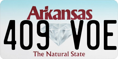 AR license plate 409VOE