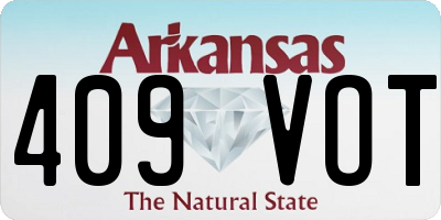 AR license plate 409VOT