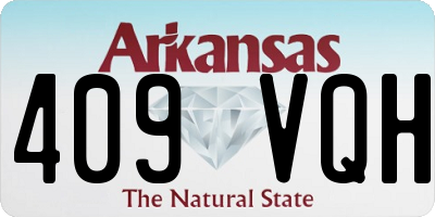 AR license plate 409VQH
