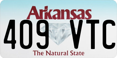 AR license plate 409VTC