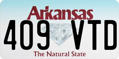 AR license plate 409VTD