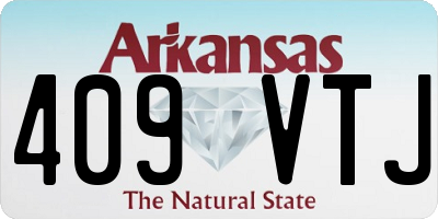 AR license plate 409VTJ