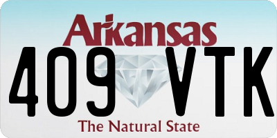 AR license plate 409VTK