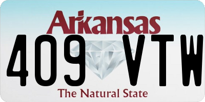 AR license plate 409VTW