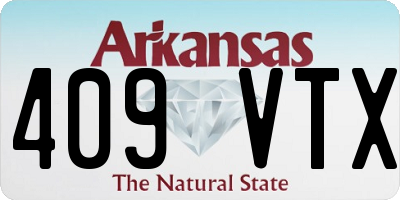AR license plate 409VTX