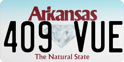 AR license plate 409VUE