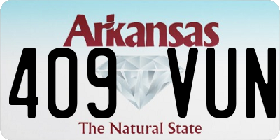 AR license plate 409VUN