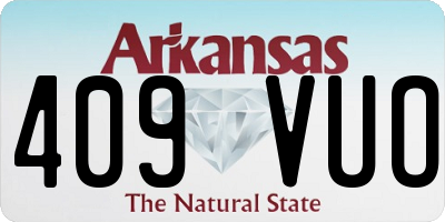 AR license plate 409VUO