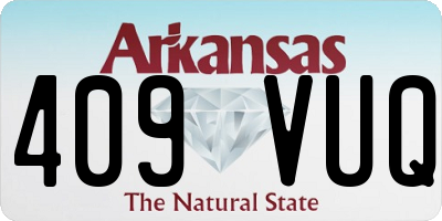 AR license plate 409VUQ