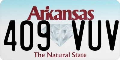 AR license plate 409VUV