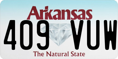 AR license plate 409VUW