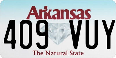 AR license plate 409VUY