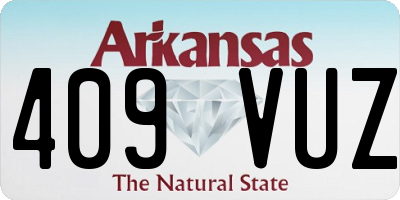 AR license plate 409VUZ