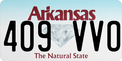 AR license plate 409VVO
