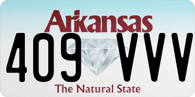 AR license plate 409VVV