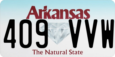 AR license plate 409VVW
