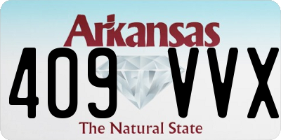 AR license plate 409VVX