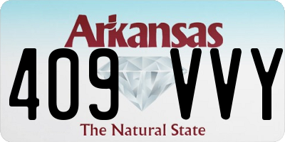 AR license plate 409VVY