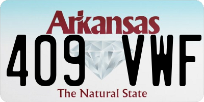AR license plate 409VWF