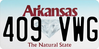 AR license plate 409VWG