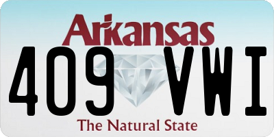 AR license plate 409VWI