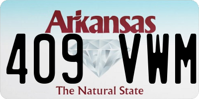 AR license plate 409VWM