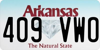 AR license plate 409VWO