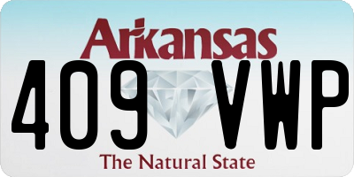 AR license plate 409VWP