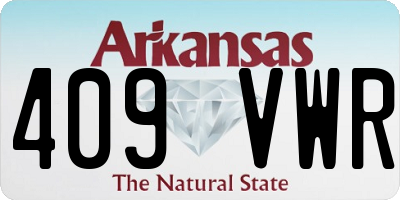 AR license plate 409VWR