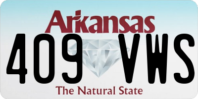AR license plate 409VWS