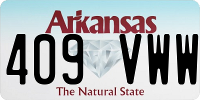 AR license plate 409VWW