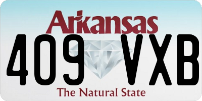 AR license plate 409VXB