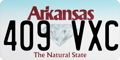 AR license plate 409VXC