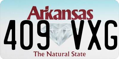 AR license plate 409VXG