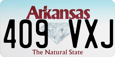 AR license plate 409VXJ