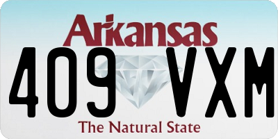 AR license plate 409VXM