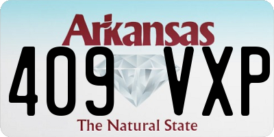 AR license plate 409VXP