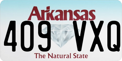 AR license plate 409VXQ
