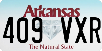AR license plate 409VXR