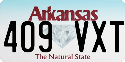 AR license plate 409VXT